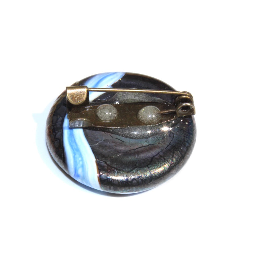 Kahélya Tourbillon Vague - Labelle Ikeya Création Originale - Broches