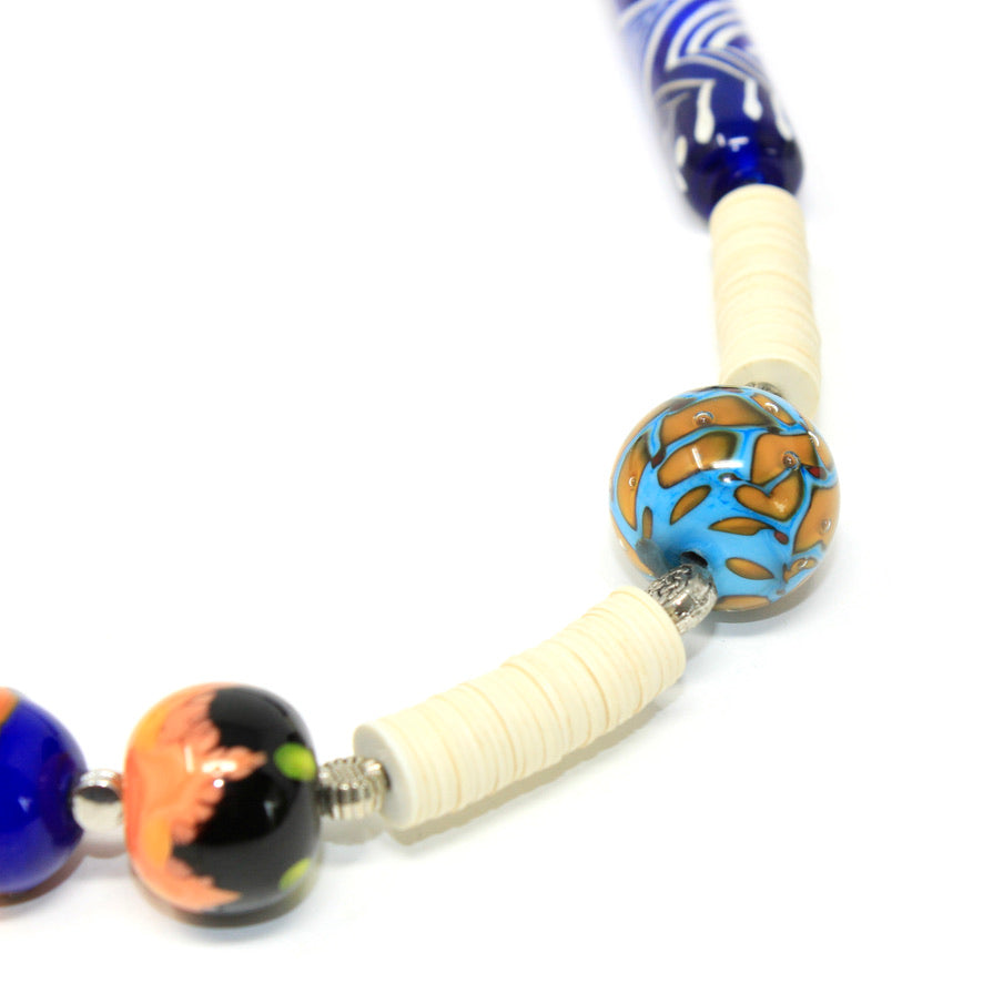 Mara Aqua Tenta Murano - Labelle Ikeya Création Originale - Collier
