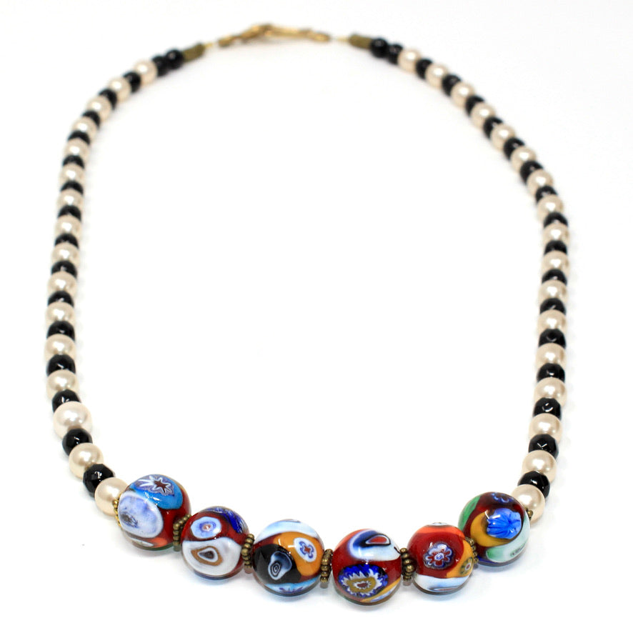 Collier Murines Murano Jazzy Color - Labelle Ikeya Création Originale - Collier
