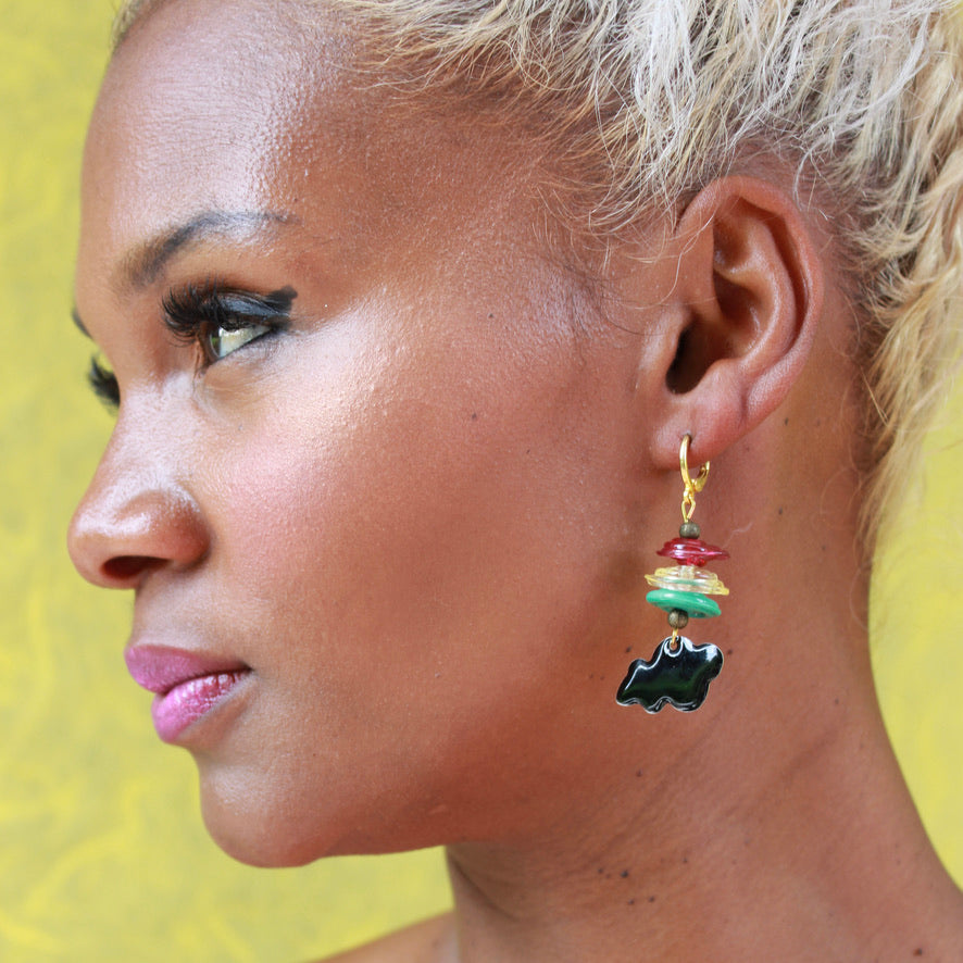 Nuage Vaporeux Latina - Labelle Ikeya Création Originale - Boucles d'oreilles