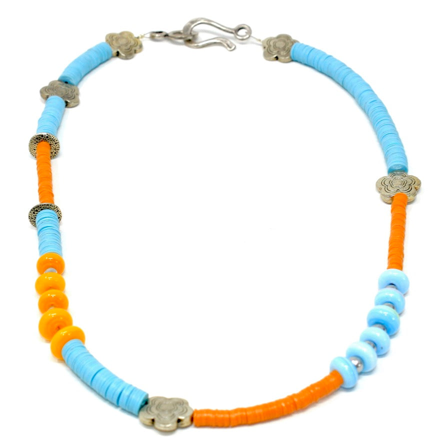 Miami Murano Heishi Lova - Labelle Ikeya Création Originale - Collier