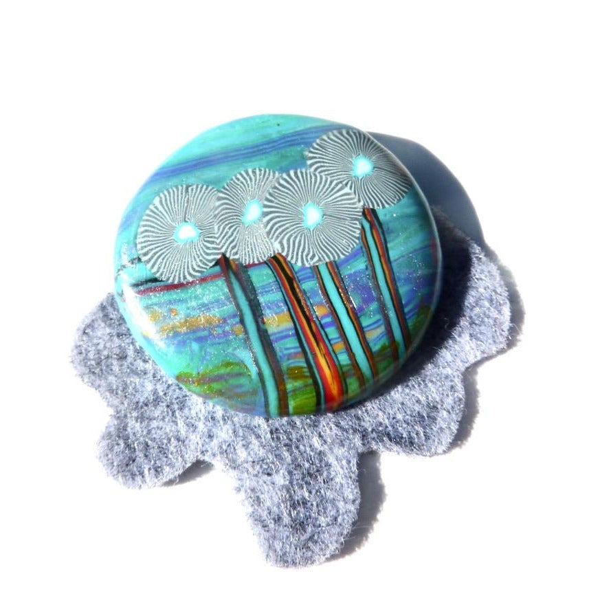 Bouquet Paysager de Fleurs - Labelle Ikeya Création Originale - Broches