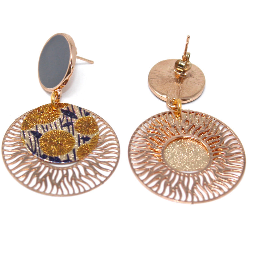 Maison dorée Domus - Labelle Ikeya Création Originale - Puce d'oreilles