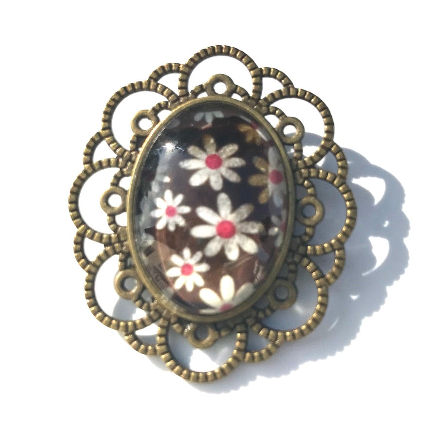 Pâquerettes - Labelle Ikeya Création Originale - Broches