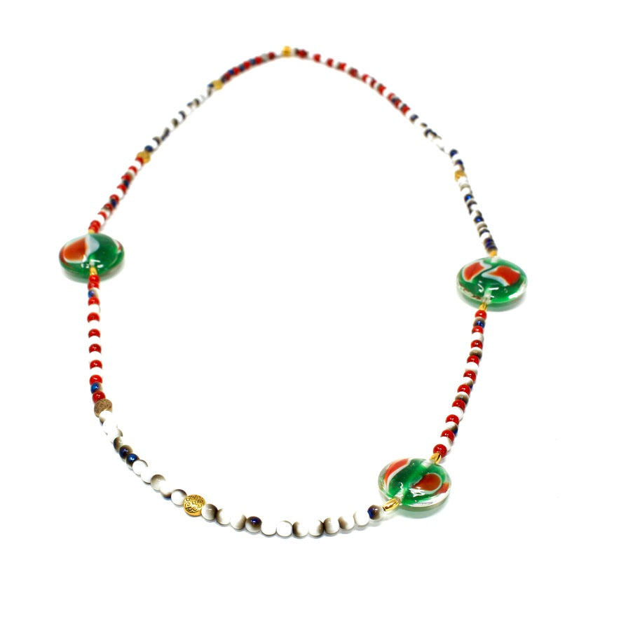 VerdeFiesta Murano Sautoir - Labelle Ikeya Création Originale - Collier