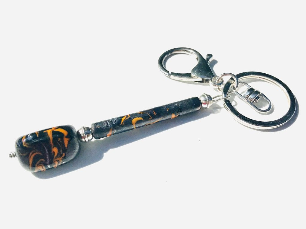 Métalico Caillou Longha - Labelle Ikeya Création Originale - Porte Clefs Murano