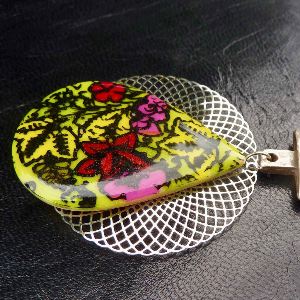 Fuchsia Broche - Labelle Ikeya Création Originale - Broches